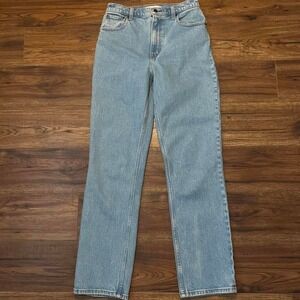Abercrombie 90s Baggy low rise Jeans Rise Light Wash Denim Women 27 Preppy